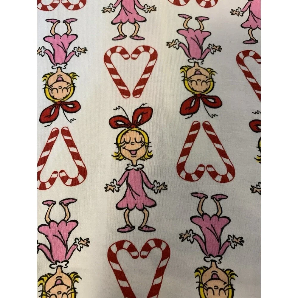 Hanna Andersson Dr. Seuss Grinch One Piece Pajamas 6-12M Girls Cindy-Lou Who
